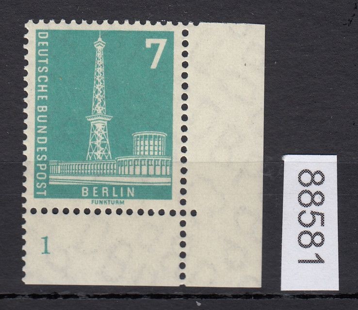 Berlin 1956, Mich.-No.: 135 vv ** Corner edge FN 1 Form number