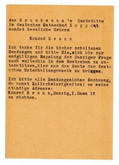 DANZIG GA P57 Used Stamped Revenue Card (GA4750) Authentic