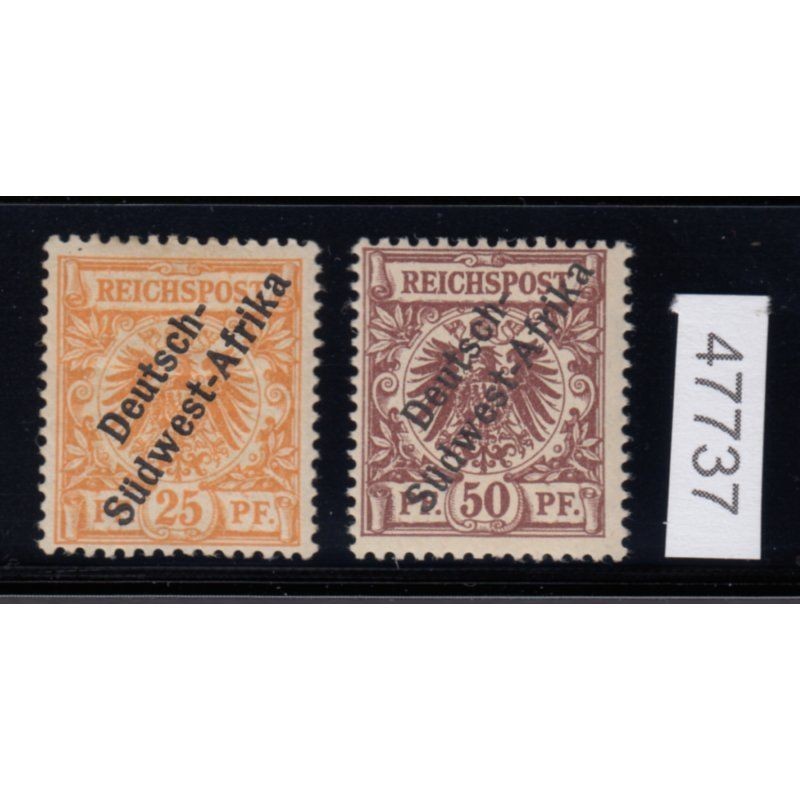 German South West Africa colonies 1897, MiH No.: I+II *
