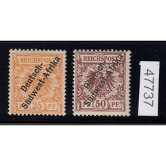 German South West Africa colonies 1897, MiH No.: I+II *