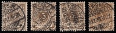 1889 German Empire 3 pfg Lot Michel 45 Scott 46 used