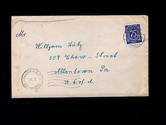 Germany THREE 75pf Single Franked Censored Red Purple Black 1947 Covers 7n