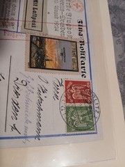 1924 German First Airmail Görlitz – Dresden Postcard Cover Children FFC Label