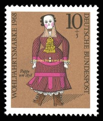 EBS Germany 1968 – Welfare: Dolls – Wohlfahrt: Puppen – Michel 571-574 – MNH**