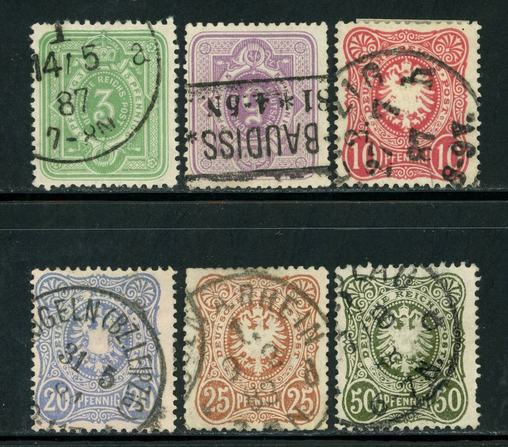 Stamps Germany, Scott # 37-42 used, complete set