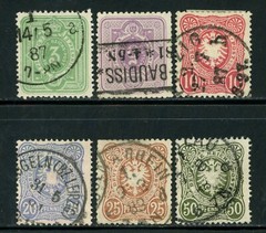 Stamps Germany, Scott # 37-42 used, complete set