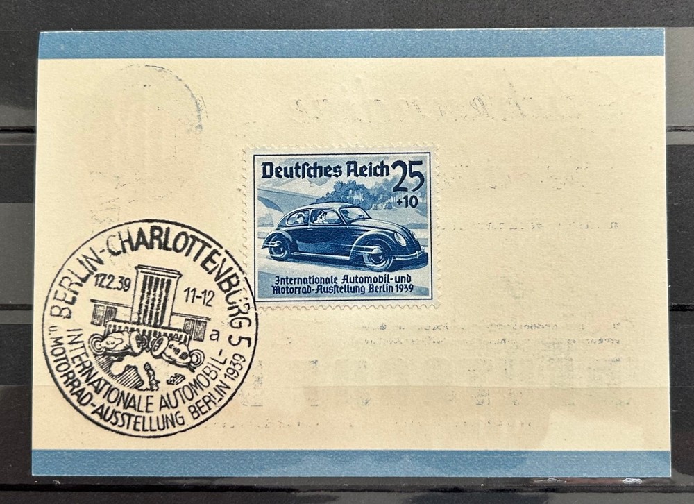 1939 German Stamp on Card Special Cancel Mi:DR688 Cars Race Berlin /BL94