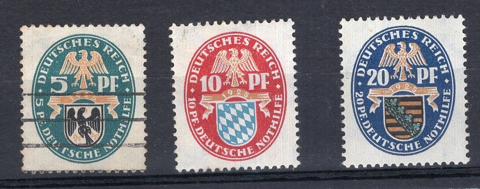 GERMANY, YV # 368/370, COMPLETE SET, USED – MNH – MH
