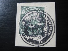 KAMERUN GERMAN COLONY Mi. #8 used Kaiser Yacht stamp w/ Lonaji cancel!