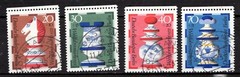 1972 Germany Berlin Sc# 9NB92-95 Semi-postal. Independent Welfare Org. Used set.