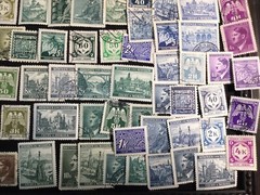 Germany WWII Czechoslovakia Bohemia and Moravia Lot of 109 stamps MH & Used