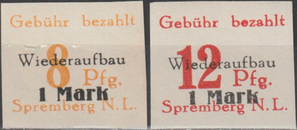 Germany-Spremberg Reconstruction IMP 1946 MNH-6 Euro