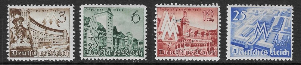 German Reich 1940 ☀ Leipzig Spring Fair SG 727-730 Mi.739-742 ☀ MNH **