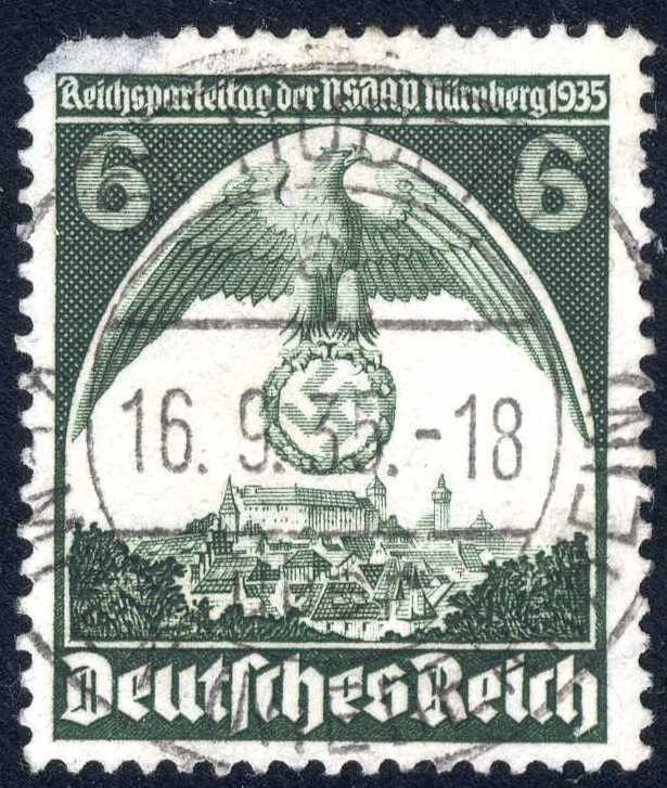 1935 Germany Third Reich Eagle & Swastika SC#466 A85 Used