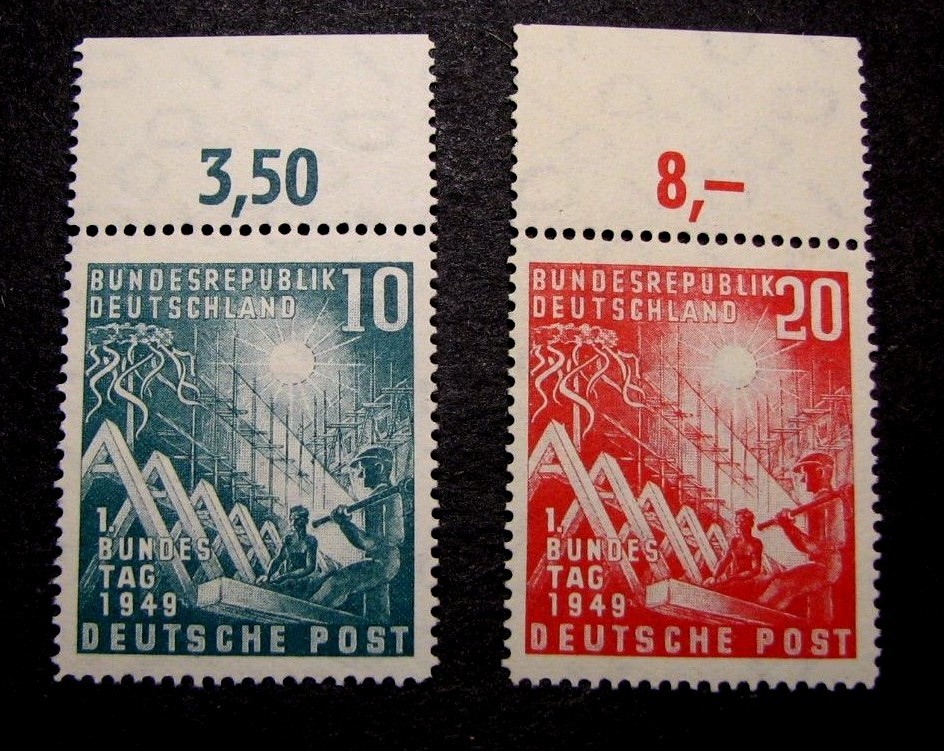 German Stamp Scott# 665-666 Reconstruction 1949 MNH C376