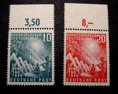 German Stamp Scott# 665-666 Reconstruction 1949 MNH C376