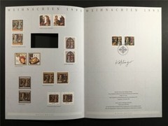 GERMAN POST ART-EDITION 1995/39 1831/1832 WEIHNACHTEN NOEL CHRISTMAS
