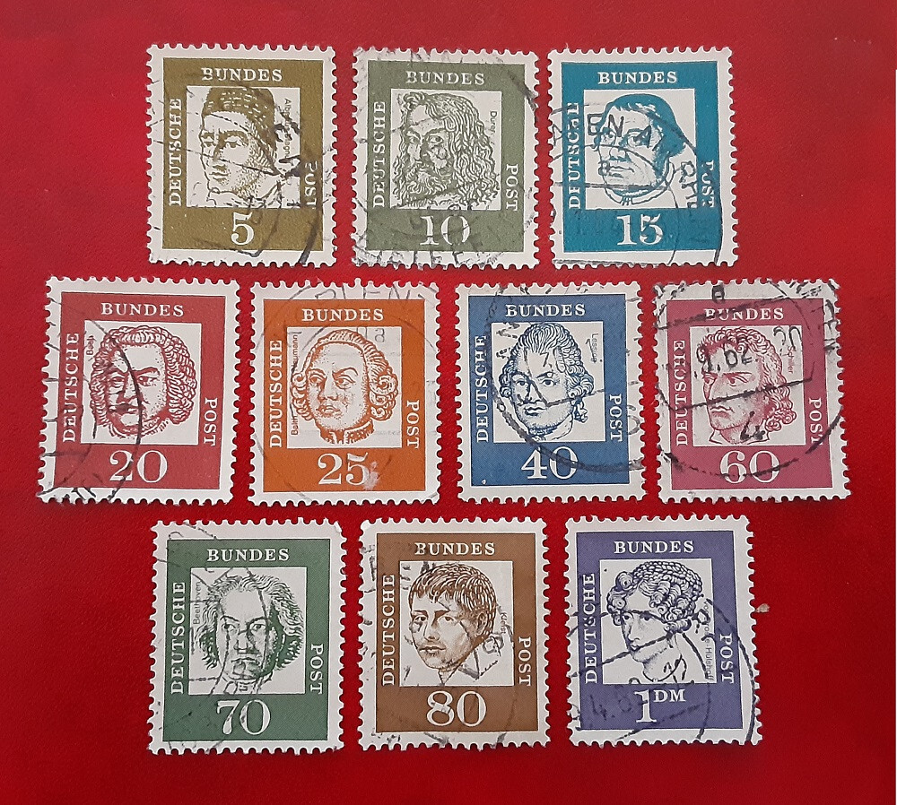 GERMANY Deutsche Bundespost 1961 Used Famous XF 2980