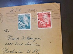 1949 Germany West Bund Cover Scott 665 665 Reconstruction