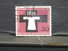 The listing:(1)1959 Exhibition of the Holy Coat 20Pf German Postage Stamp-LH