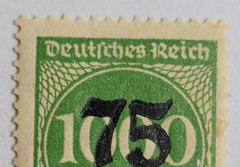 GERMANY ~ Deutrches Reich ~ 75 Saufend/1000 Mark ~ Cancelled/Posted ~ c.1923