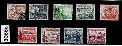 Used Stamp set B107-115 1937 Germany Third Reich Winter relief charity #3066a