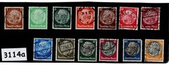 Used Stamp group 1932-1936 President Hindenburg Third Reich era Germany #3114a
