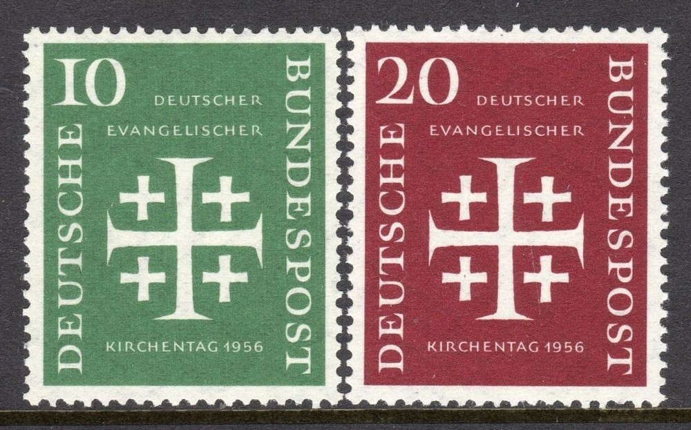 Germany Scott # 744-45 VF MNH 1956 Meeting of German Protestants