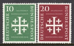 Germany Scott # 744-45 VF MNH 1956 Meeting of German Protestants