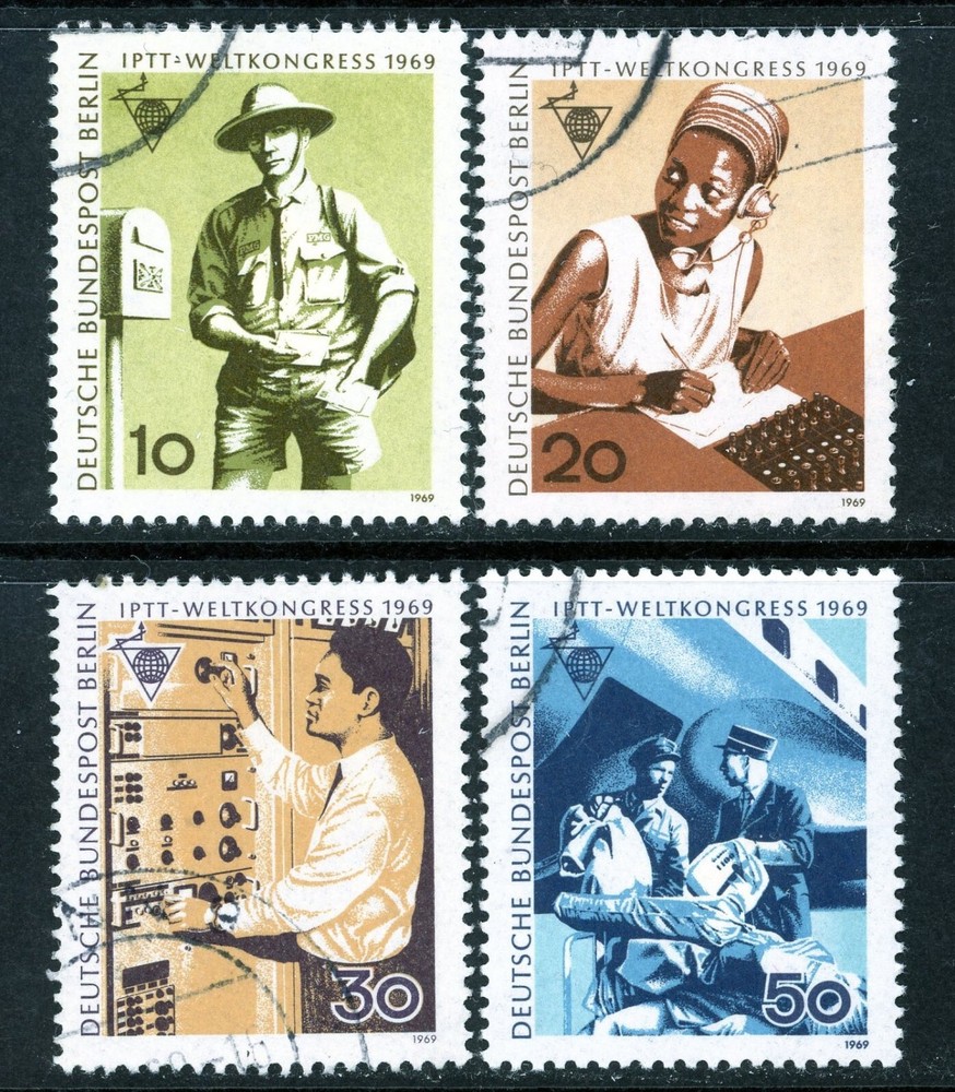 Stamps Germany-Berlin, Scott # 9N276-9N279 used, complete set