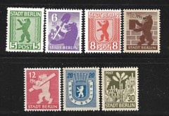 GERMAN DEMOCRATIC REPUBLIC #11N1-11N7 SET OF 7 (NH) FROM 1945.