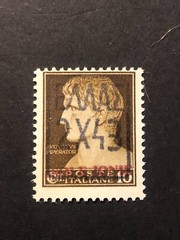 Germany ITALY GREECE Ionian Islands 10c (on Italian stamp) VL 7 cv $135 #c25