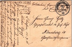 1910 Ludwigshafen Winterhafen Postcard to Vizefeldwebel 14. Inf. Regt. Nürnberg