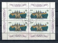 Germany – DDR : Castle Schwerin mini sheet from 1986 – used
