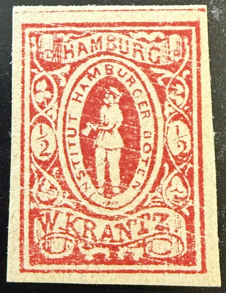 Hamburg-1887 Krantz W Local Post Cv $50