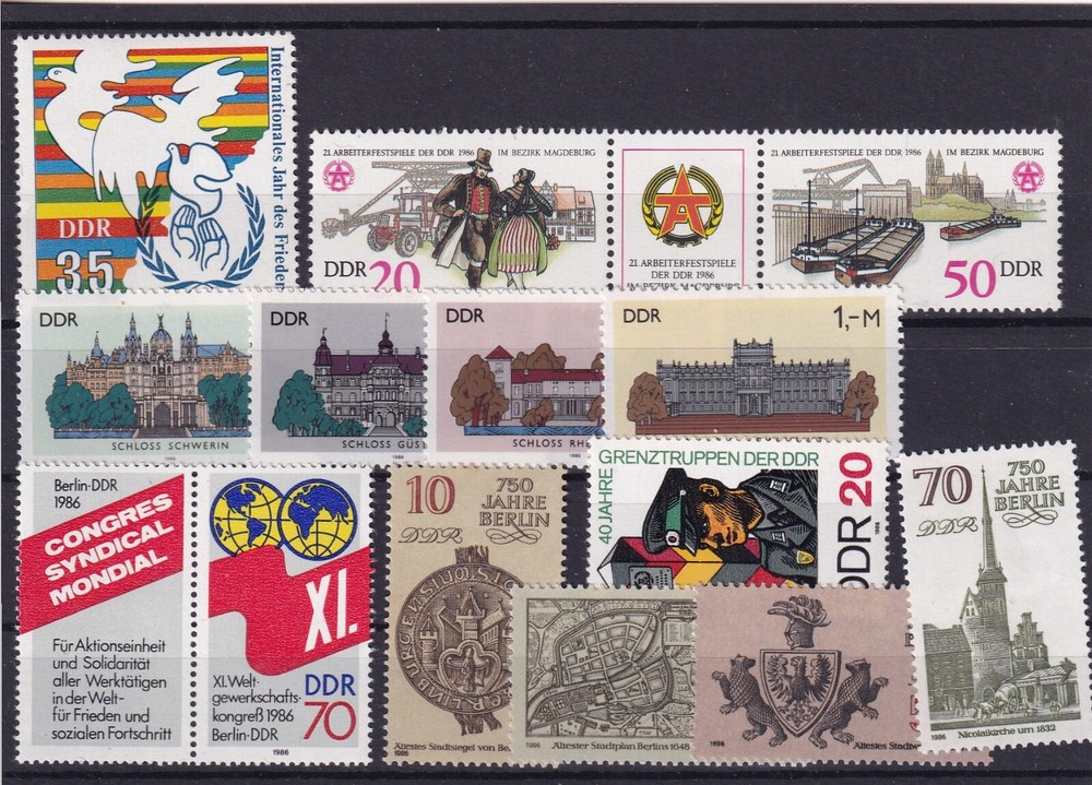 DDR MNH ** Sets from 1986 (3)