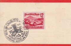 Lot Stamp Germany Sc B134-6 1939 WWII Auto Exposition Mercedes Benz U FDC