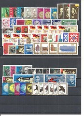 DDR 1960 – 1970, komplette Jahrgänge gestempelt o (teilweise ohne Blöcke)