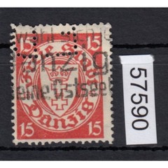 Danzig stamped COMPANY PERFIN Eugen Davidson