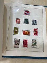 German stamps. 1973 – 1977 colour preprinted Linder album. Used. C409