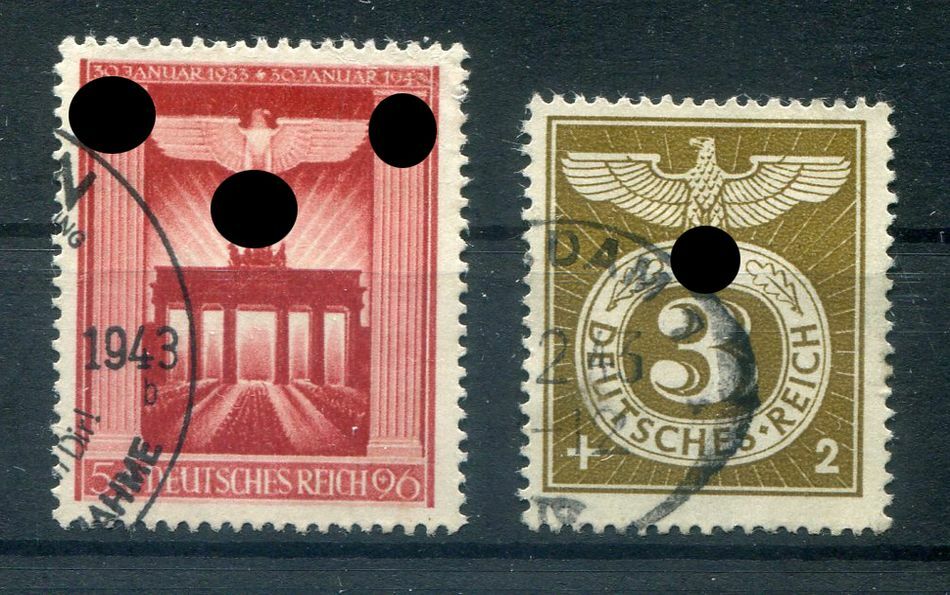 DR-3.Reich 829/30 Mint Stamped (Example Image) Germany