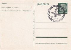 German Third Reich Postcard – 1938 Tag Der Deutschen Kunst – postmarked 1938
