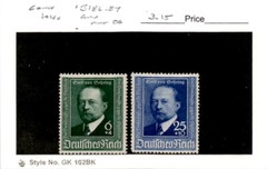 Germany, Postage Stamp, #B186-B187 Mint Hinged, 1940 von Behring (AI)