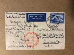 1930 Germany Graf Zeppelin LZ 127 South America Flt Cover Michel 438 Scott C39