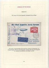 GERMANY 1931 GRAF ZEPPELIN COVER FRANKED SCOTT #C35 SPECIAL FLIGHT POSTCARD