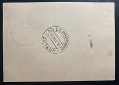 1939 Frankfurt Germany Graf Zeppelin II Airmail Postcard Cover LZ130 To Berlin