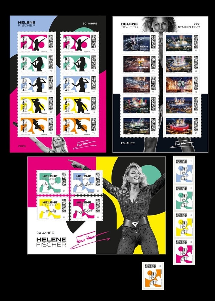 Germany 2026 Limited Special Edition Helene Fischer Singer Complete Set (*) MNH