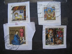 Germany Deutschland Weihnachten Stamps 1994 1995 1996 1997