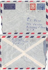 Germany #352,384 Bremerhaven, 1962, to Killeen TX
