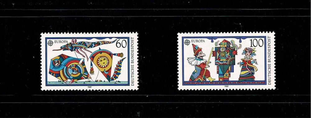 EUROPA (C.E.P.T.) 1989: CHILDREN’S TOYS.COMPLETE SET CONSIST FROM 2 STAMPS MNH.
